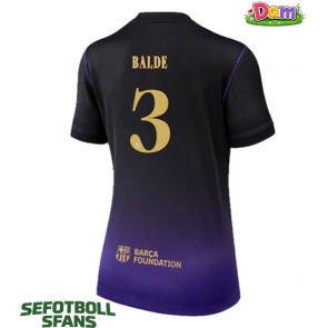 Barcelona Alejandro Balde #3 Bortatröja Kvinnor 2026-27 Kortärmad